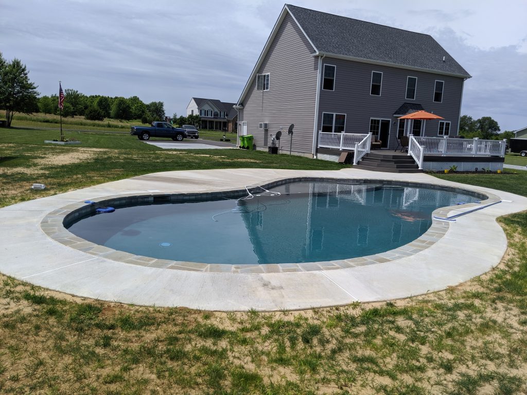 A house with pool.