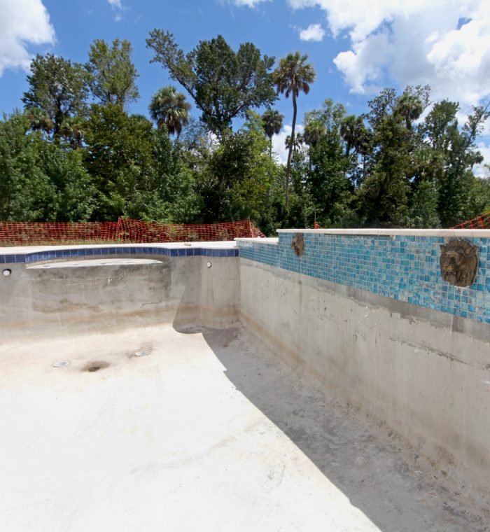 A Swimming Pool under construction in Florida